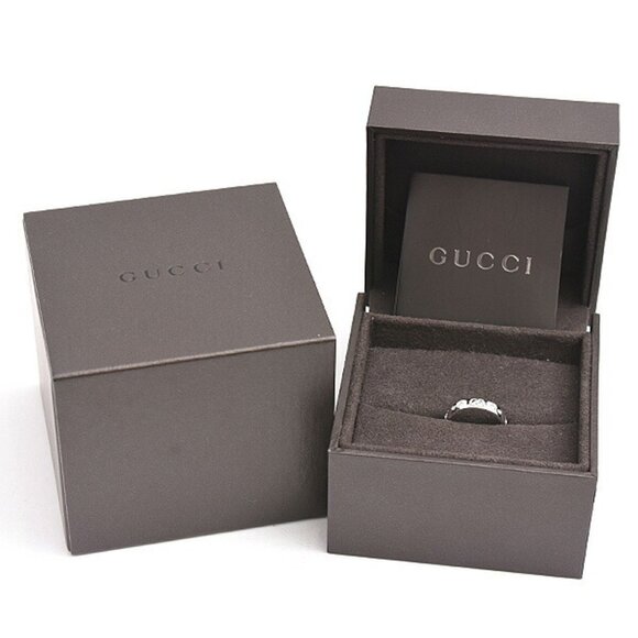GUCCI White Gold Diamond Ring - Picture 9 of 10